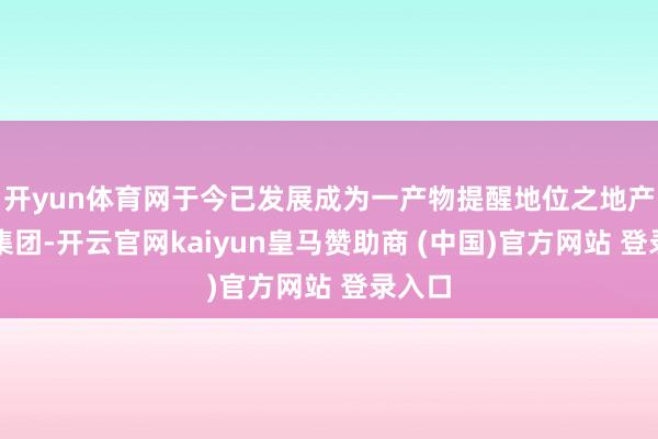 开yun体育网于今已发展成为一产物提醒地位之地产发展集团-开云官网kaiyun皇马赞助商 (中国)官方网站 登录入口