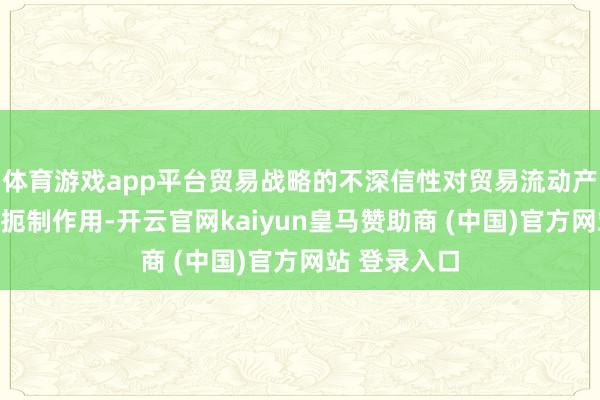 体育游戏app平台贸易战略的不深信性对贸易流动产生了显赫的扼制作用-开云官网kaiyun皇马赞助商 (中国)官方网站 登录入口