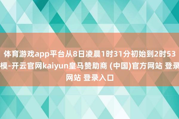 体育游戏app平台从8日凌晨1时31分初始到2时53分规模-开云官网kaiyun皇马赞助商 (中国)官方网站 登录入口
