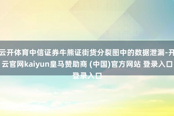 云开体育中信证券牛熊证街货分裂图中的数据泄漏-开云官网kaiyun皇马赞助商 (中国)官方网站 登录入口