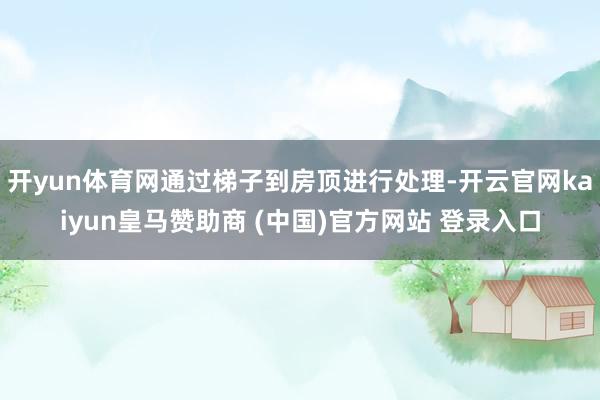 开yun体育网通过梯子到房顶进行处理-开云官网kaiyun皇马赞助商 (中国)官方网站 登录入口